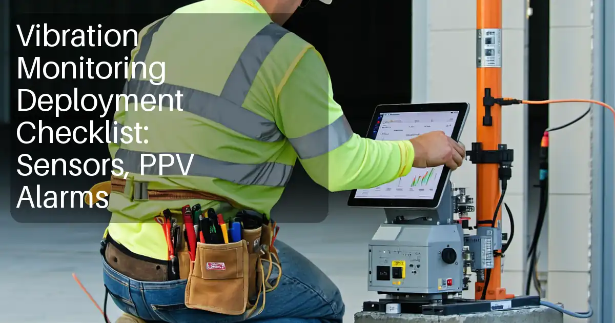 Vibration Monitoring Deployment Checklist: Sensors, PPV Alarms image