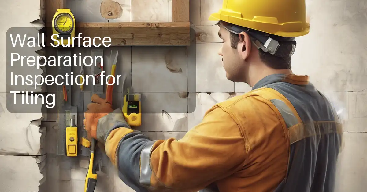 Wall Surface Preparation Inspection for Tiling image