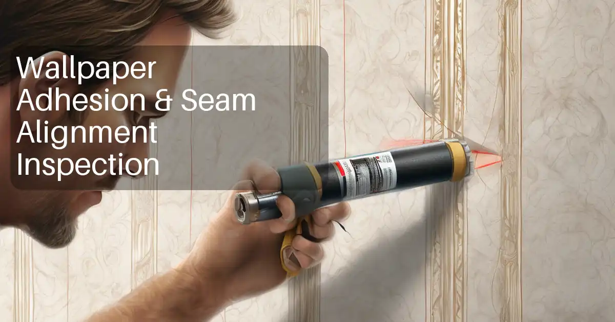 Wallpaper Adhesion & Seam Alignment Inspection image