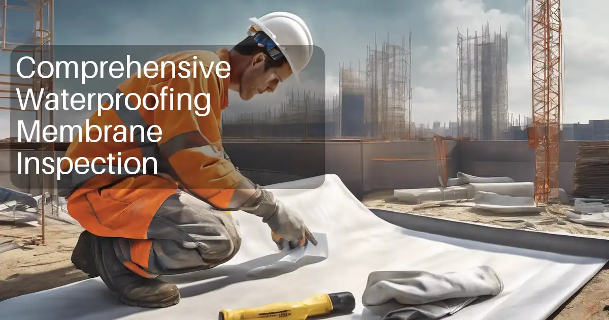 Comprehensive Waterproofing Membrane Inspection image