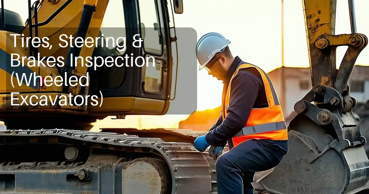 Tires, Steering & Brakes Inspection (Wheeled Excavators) image