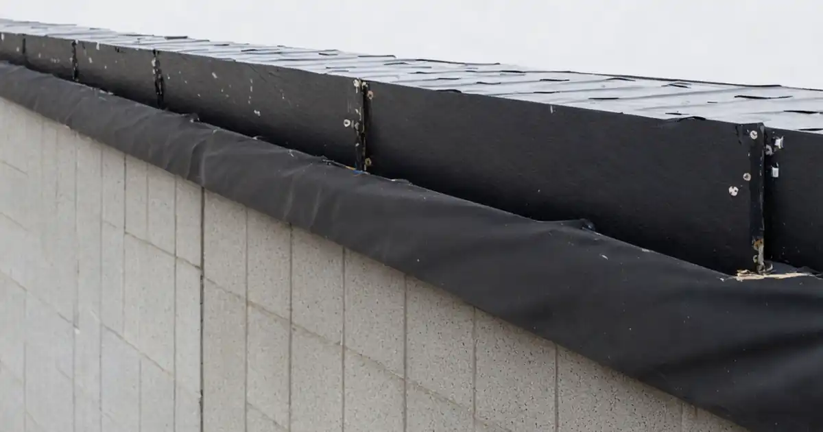 Inspect façade interface with roof membrane terminations image