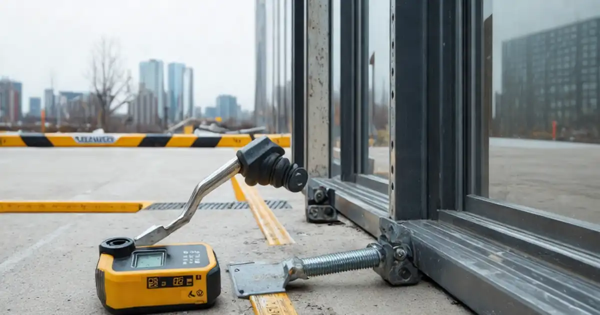 Inspect curtain wall anchor installation before mullion fix image