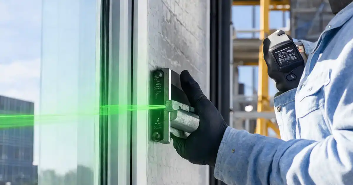 Inspect Curtain Wall Transom Installation: Level & Fixings image