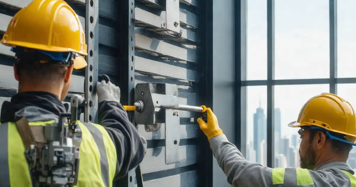 Dynamic Façade Actuators: Mounting and Bracket Stability Inspection