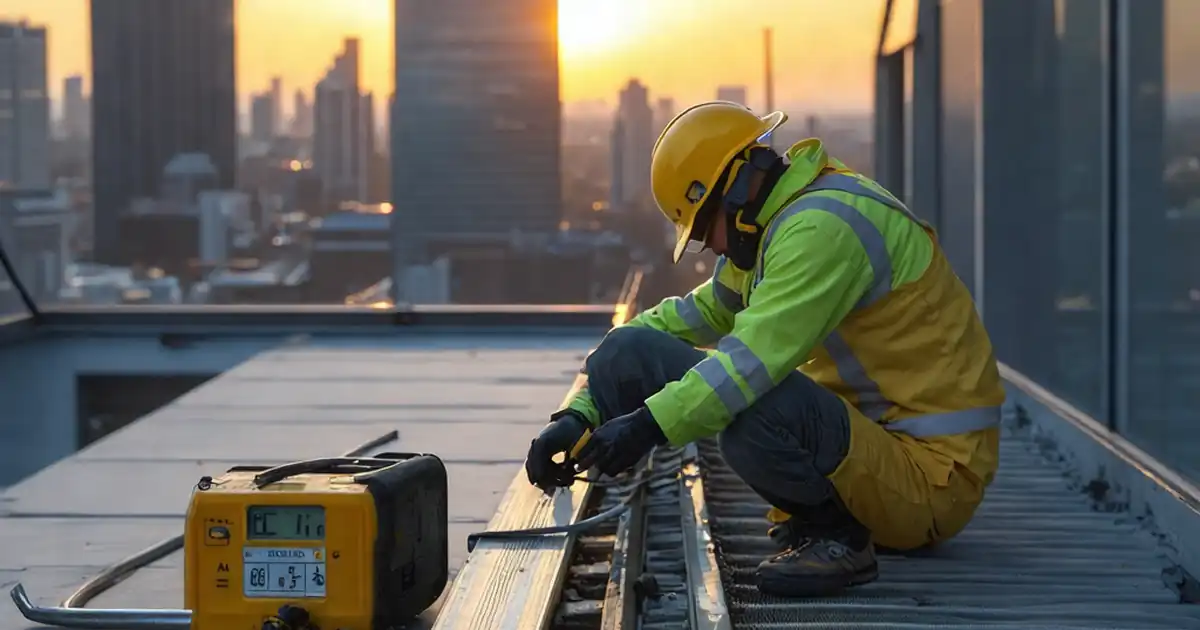 Inspect Façade Access Tracks, Davits, or Anchors: 