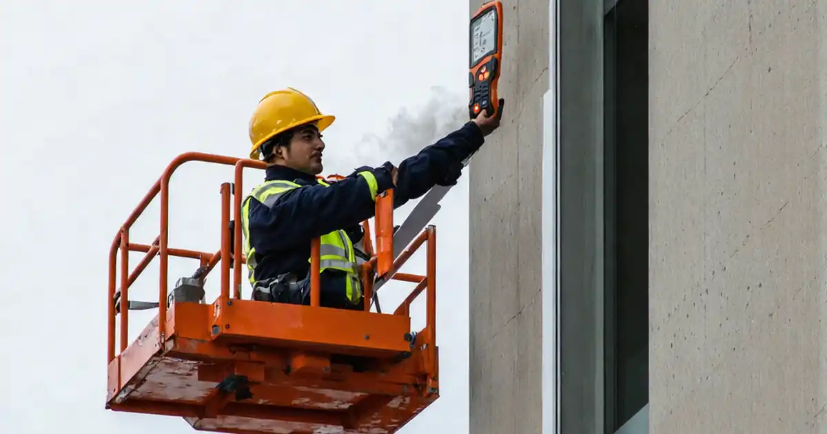 Inspect façade acoustic sealing at perimeter joints image
