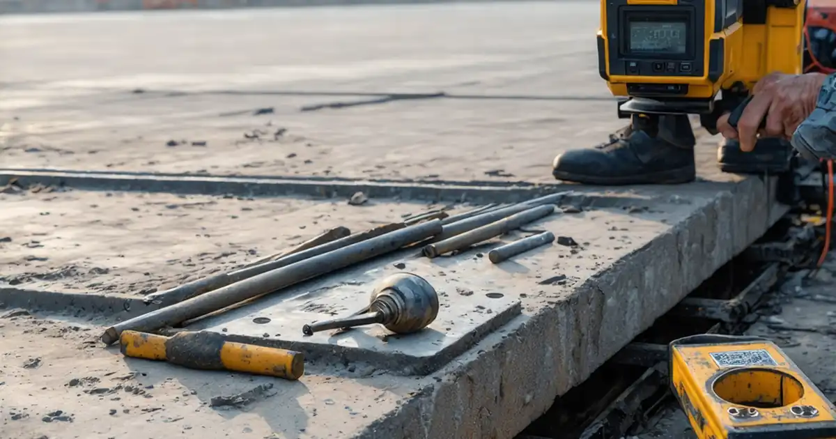 Inspect façade embedded plates and cast-in anchors – Checklist image