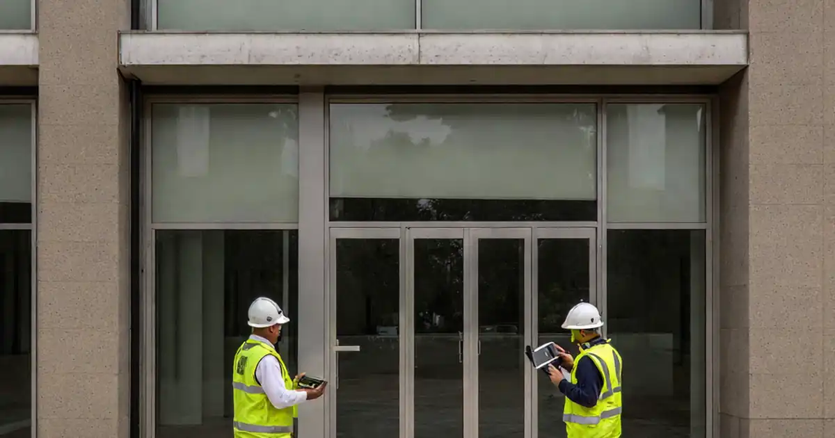 Inspect façade flashing installation above windows