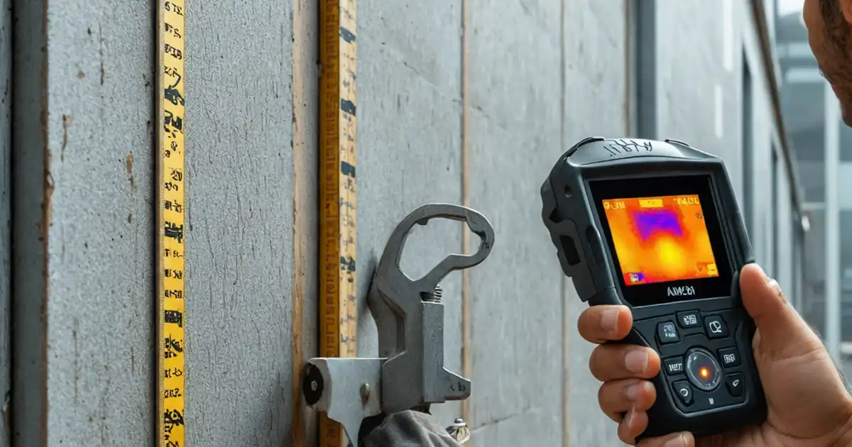 Inspect façade thermal bridge treatment and insulation continuity image