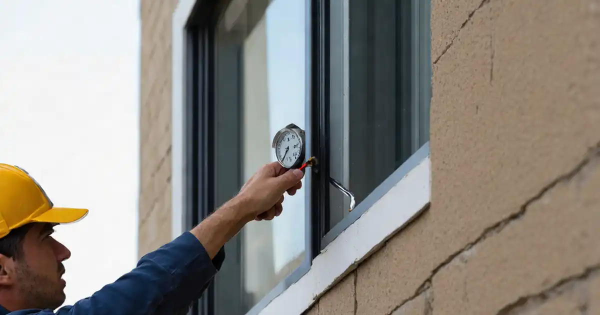 Inspect head, jamb, and sill seal continuity at openings image