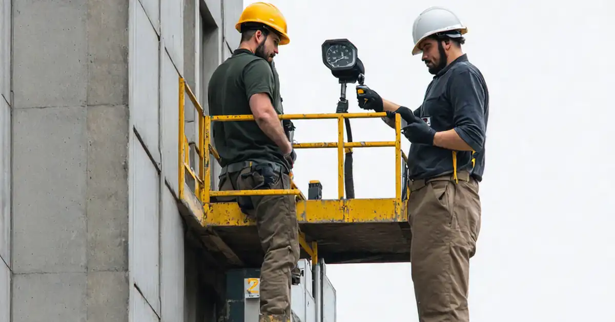 Inspect precast façade joints, shims, packers after erection image