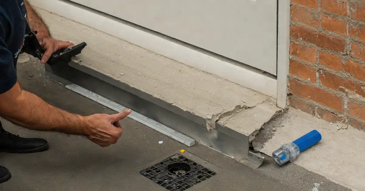 Inspect waterproofing at balcony threshold & façade junctions image
