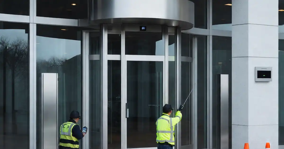 Review façade interface with doors and entrance systems image