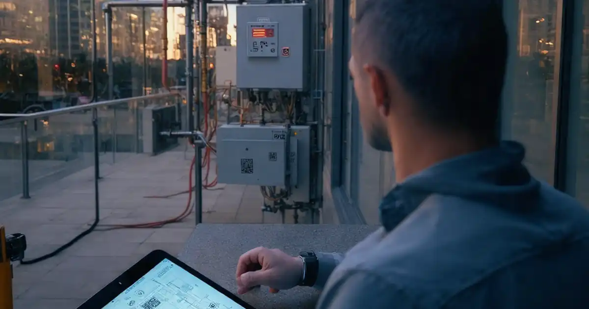 Façade smoke-control interface review with life-safety image