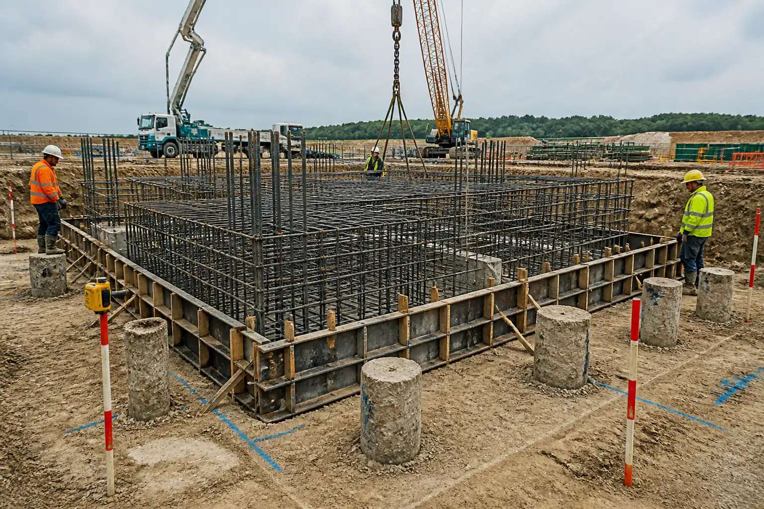 Method Statement – Reinforced Concrete Pile Cap Construction and Tie-Beam Integration – Method Statement