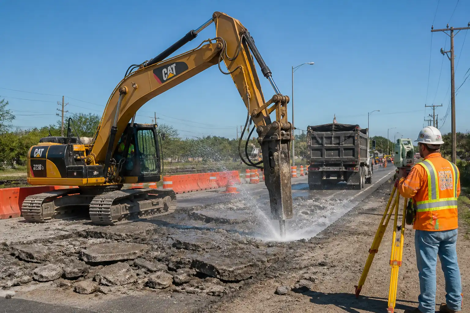 Demolition and Removal of Concrete Pavement, Kerbs and Footpaths – Method Statement