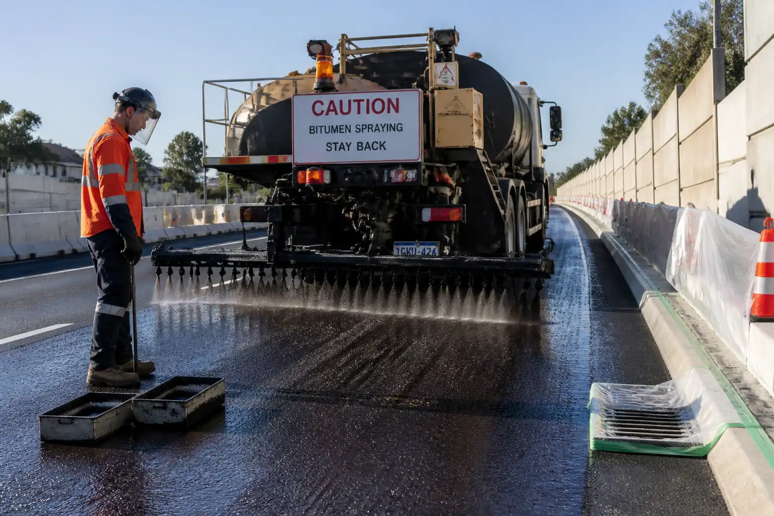 Method Statement – Application of Bituminous Tack Coat Between Asphalt Layers – Method Statement