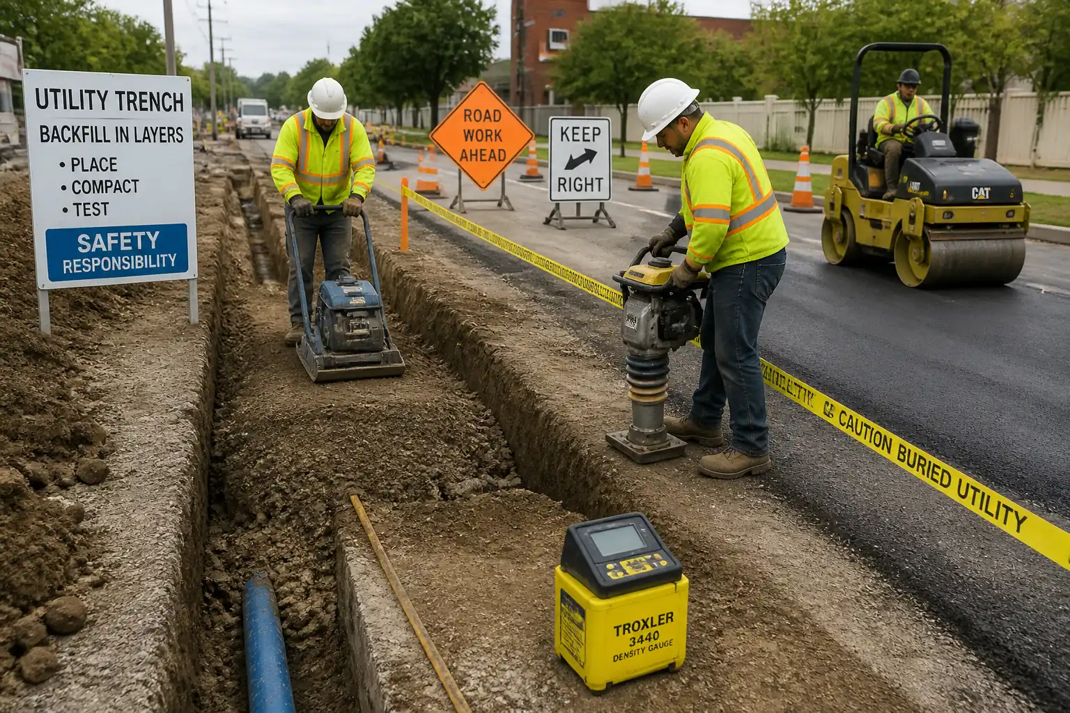 Method Statement: Backfilling and Compaction of Utility Trenches and Pavement Reinstatement – Method Statement
