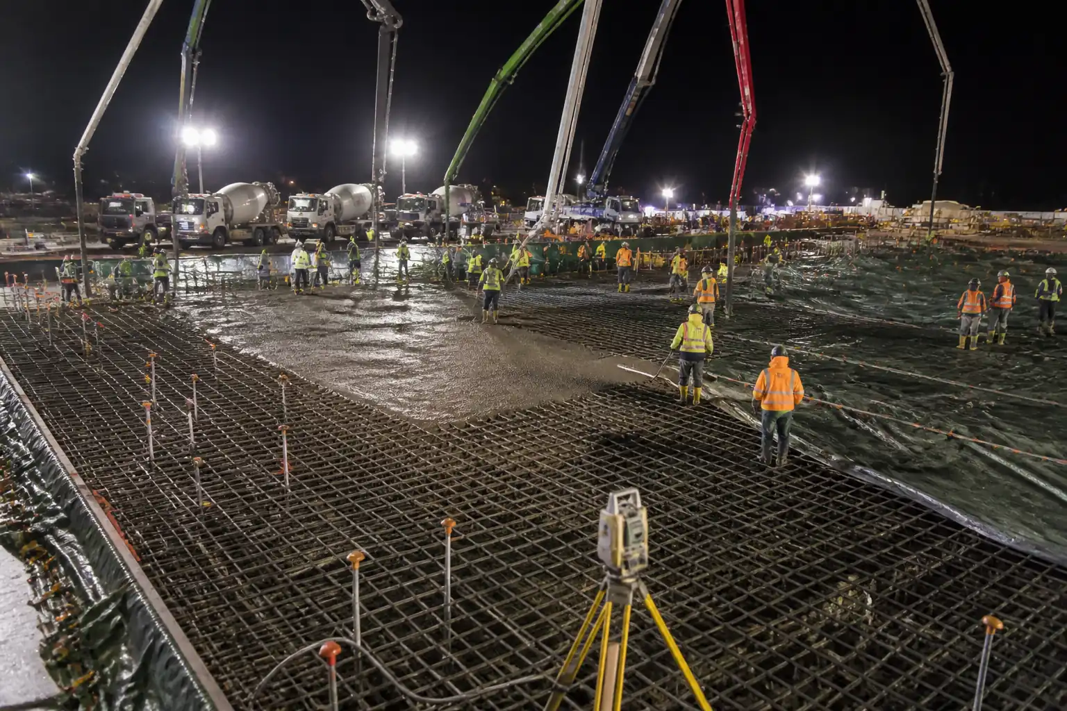 ITP: Mass Concrete Foundation Mat Pouring Works