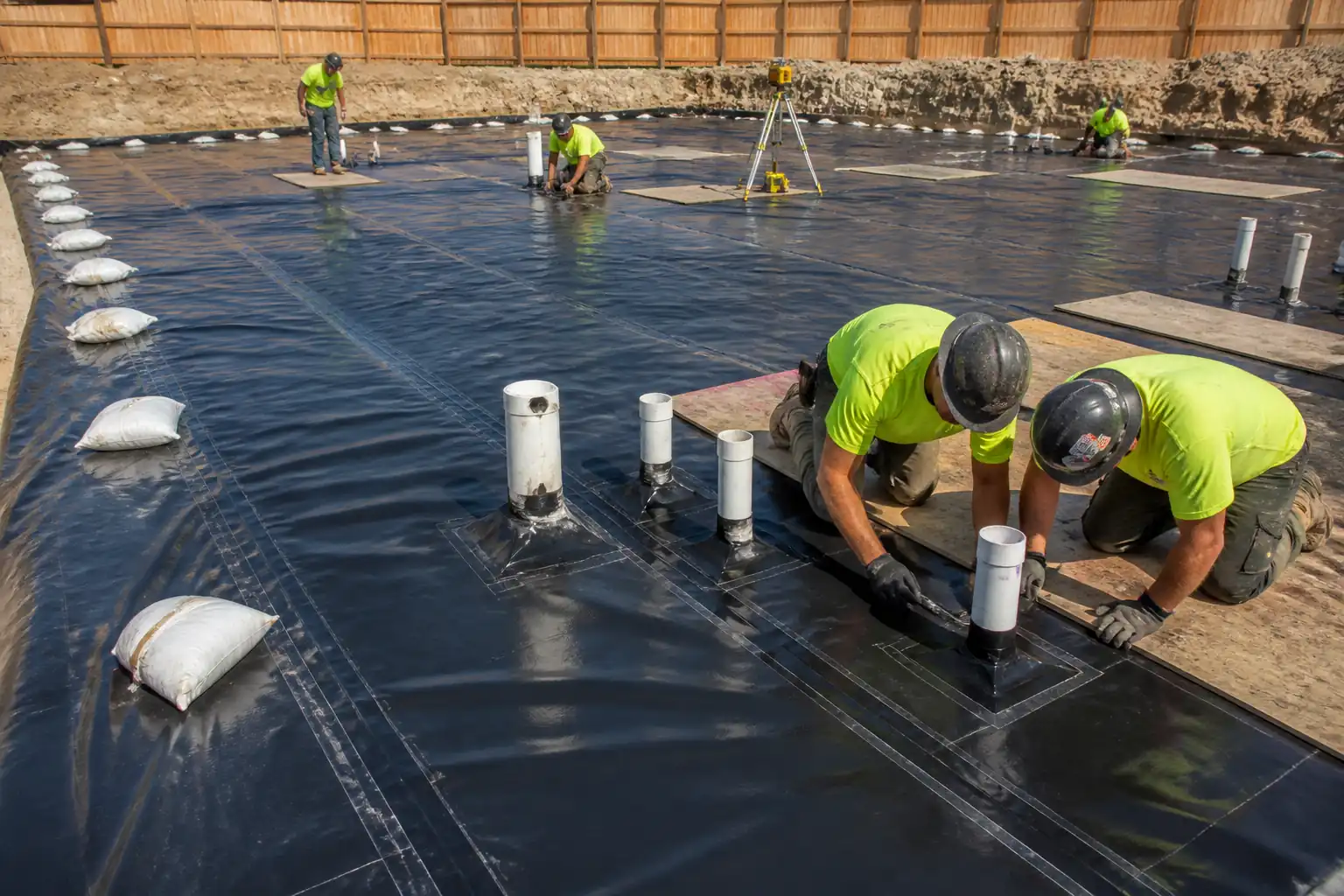 Method Statement – Heavy-Duty Polyethylene (HDPE) Vapor Barrier Installation Below Concrete Slab-on-Grade – Method Statement
