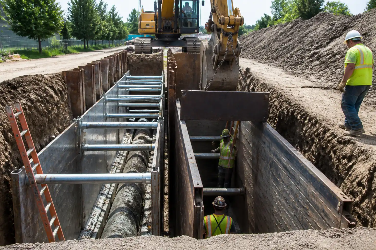 Method Statement: Installation and Removal of Aluminum Hydraulic Shores and Trench Shields for Sewer Pipeline Installations – Method Statement