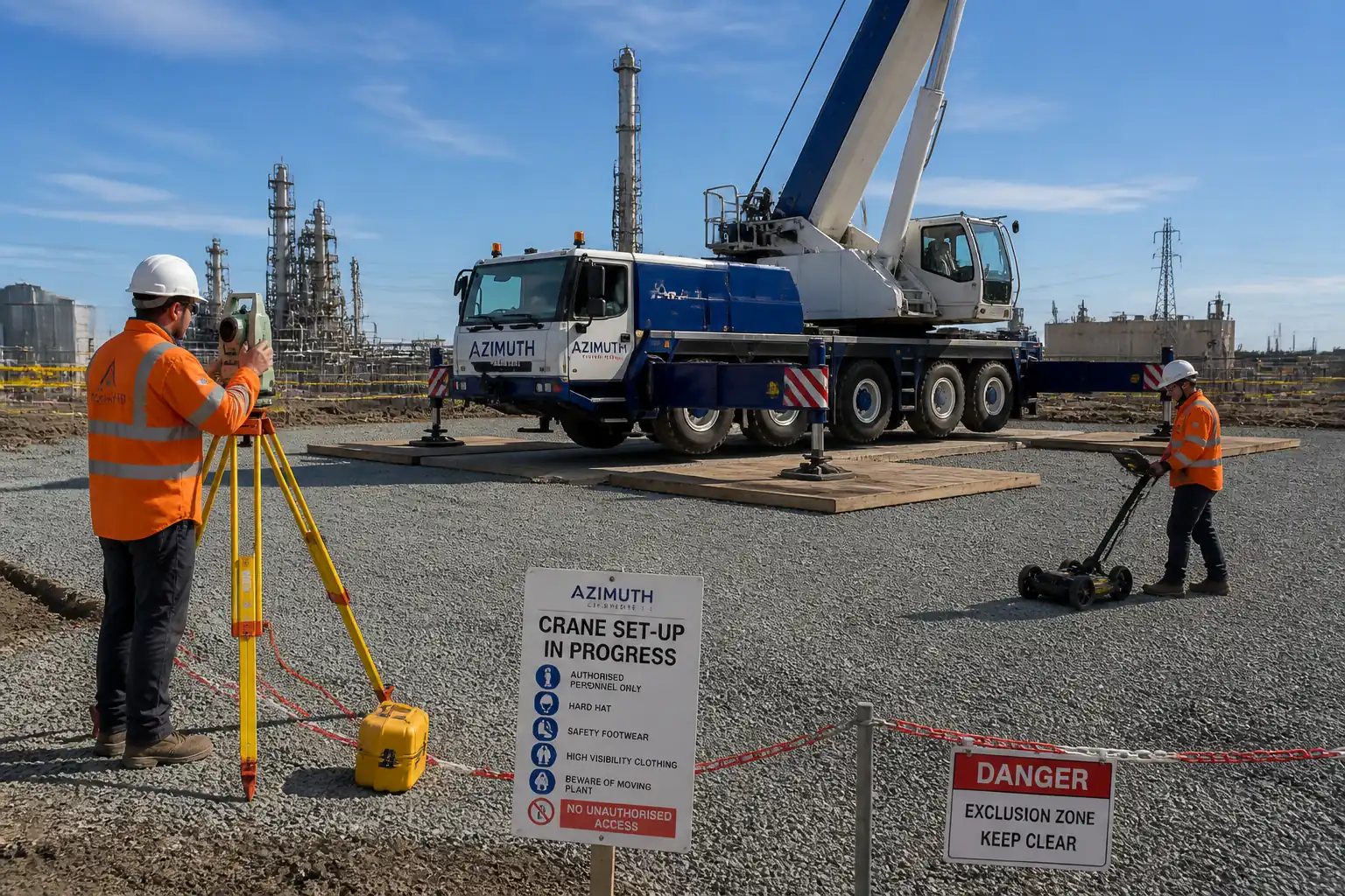 ITP: Mobile Crane Positioning, Outrigger Mat Insta