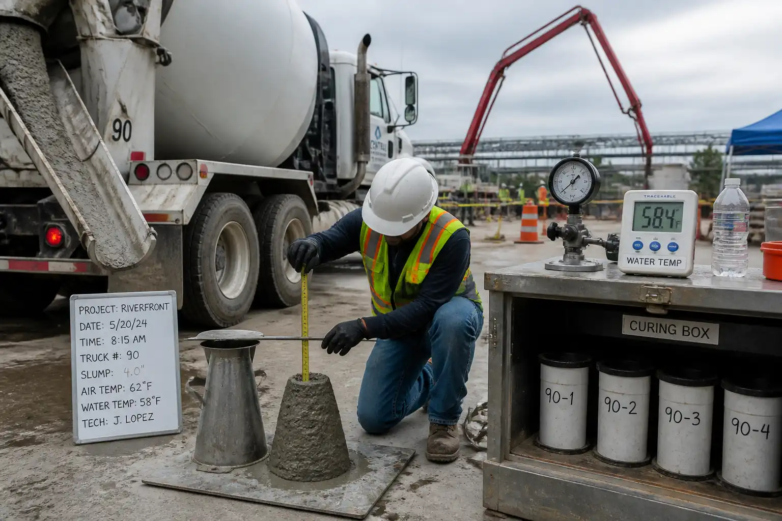 ITP: Receipt and Field Testing of Ready‑Mix Concrete