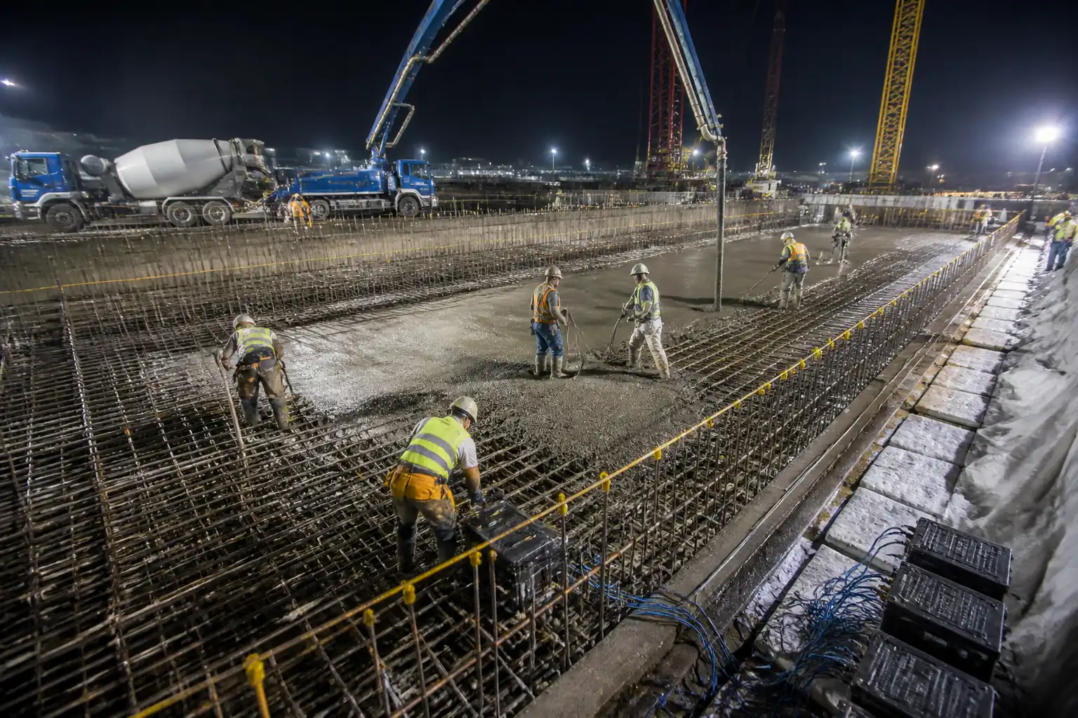 Method Statement: Mass Concrete Pour for Heavy Raft/Mat Foundations – Method Statement