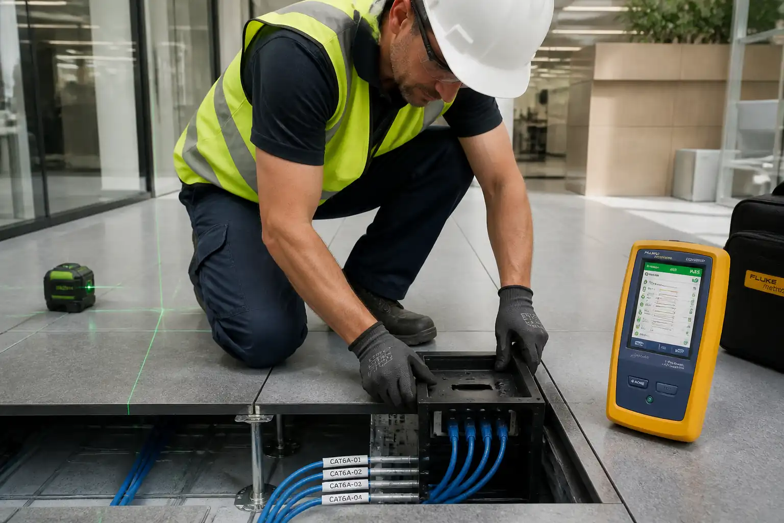 Method Statement – Low-Current Floor Box and Data Outlet Installation – Method Statement