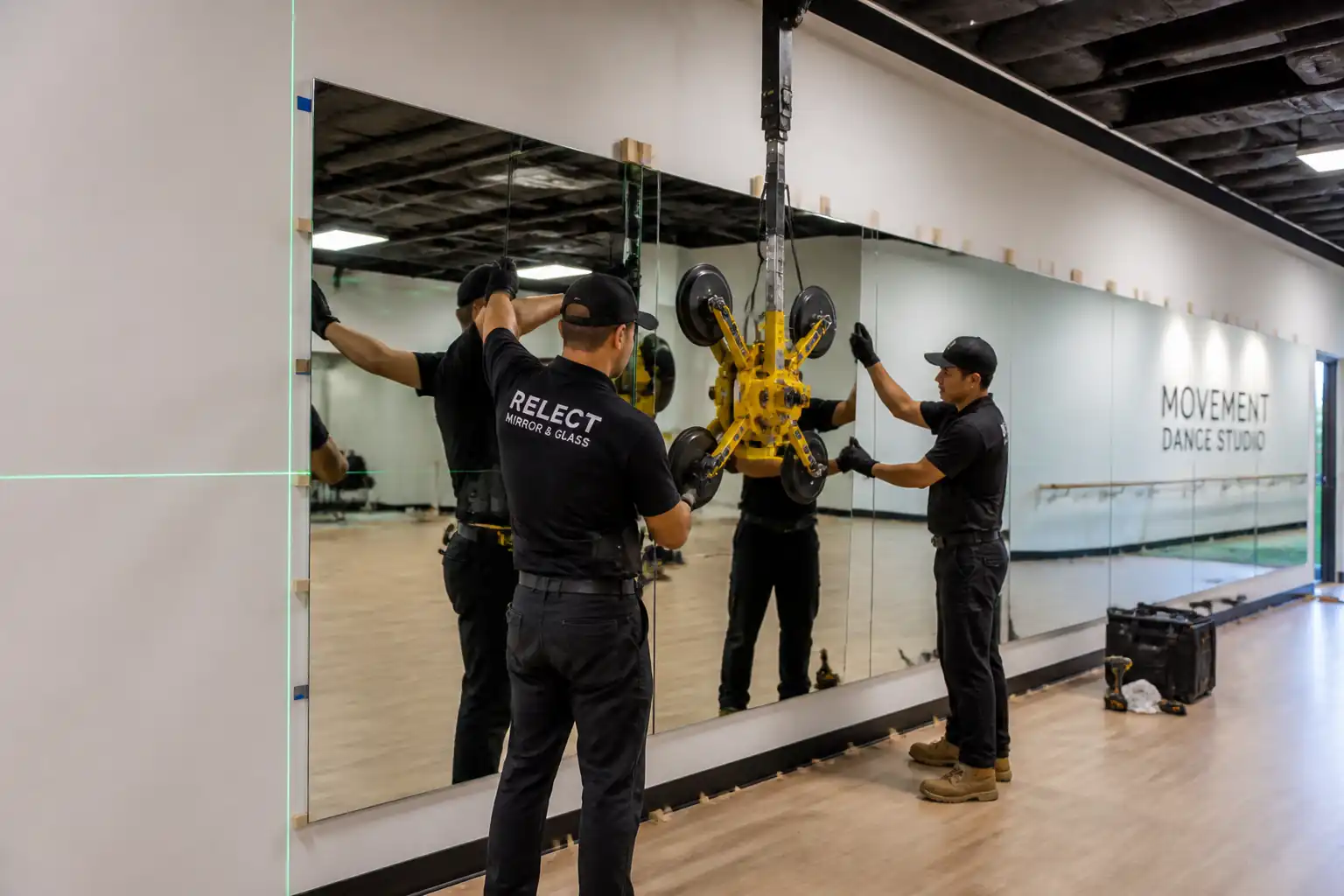 Method Statement – Installation of Large-Format Mirrored Wall Panels in Commercial Gymnasium Dance Studios – Method Statement