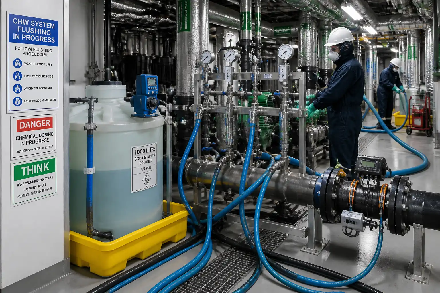 Method Statement: Chemical Flushing, Cleaning, and Passivation of Chilled Water (CHW) Closed-Loop Networks – Method Statement